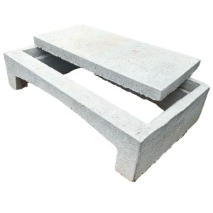 Conjunto base e tampa boca de lobo