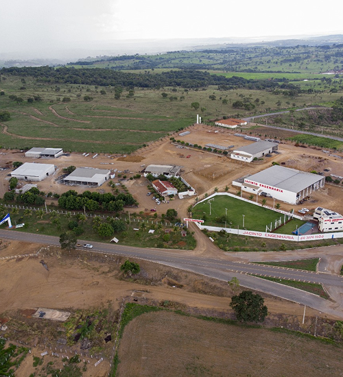 visão aérea lateral da jacinto engenharia